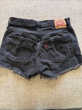 Levi's Women's Black Denim Cutoff Shorts
